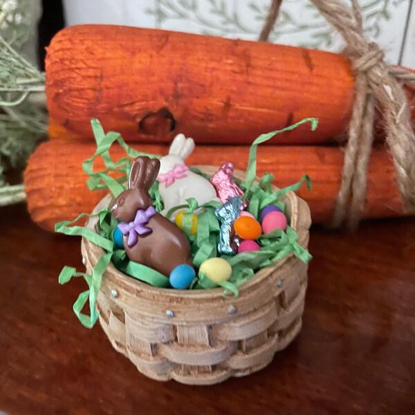 Miniature Easter Chocolate Bunny Made of Acrylic, Flat Back, Fairy ...