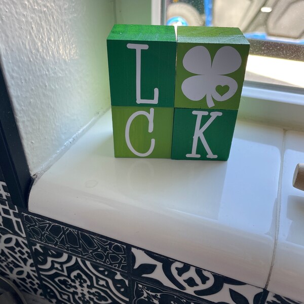St Patrick S Day Tiered Tray Decor Mini Wood Book Stack St Patricks