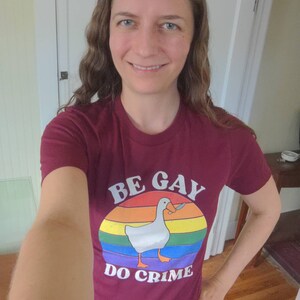 Be Gay Do Crime Goose Shirt, Pride Outfit, Queer Shirt, Lesbian Shirt ...