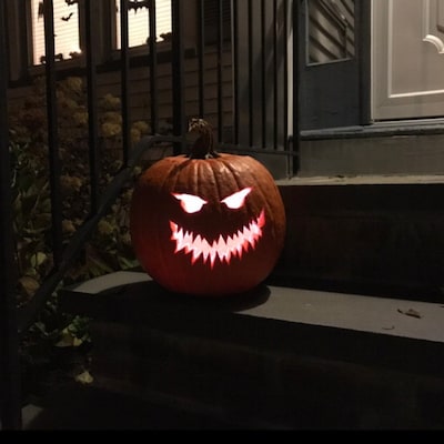 Cat Pumpkin Carving Stencil Printable Etsy