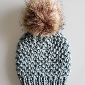 THE MADISON Beanie-knit Pattern/chunky Knit Hat Pattern/beanie Pattern ...