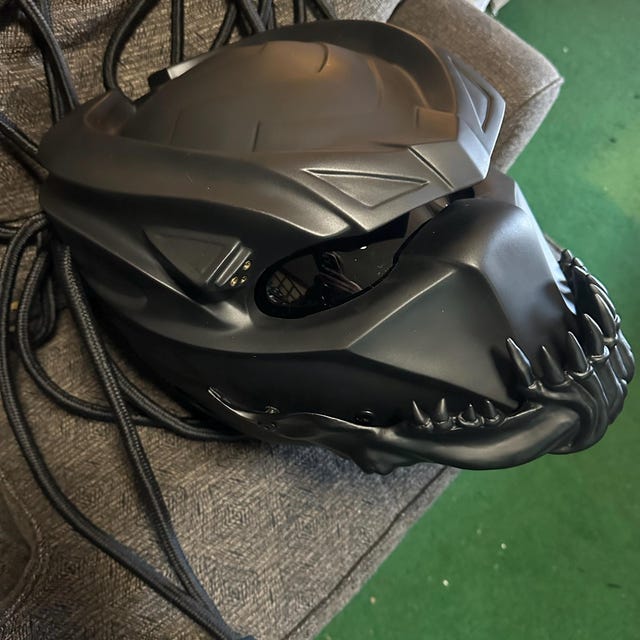 Berserker Predator Black Matte Motorcycle Helmet Custom DOT and