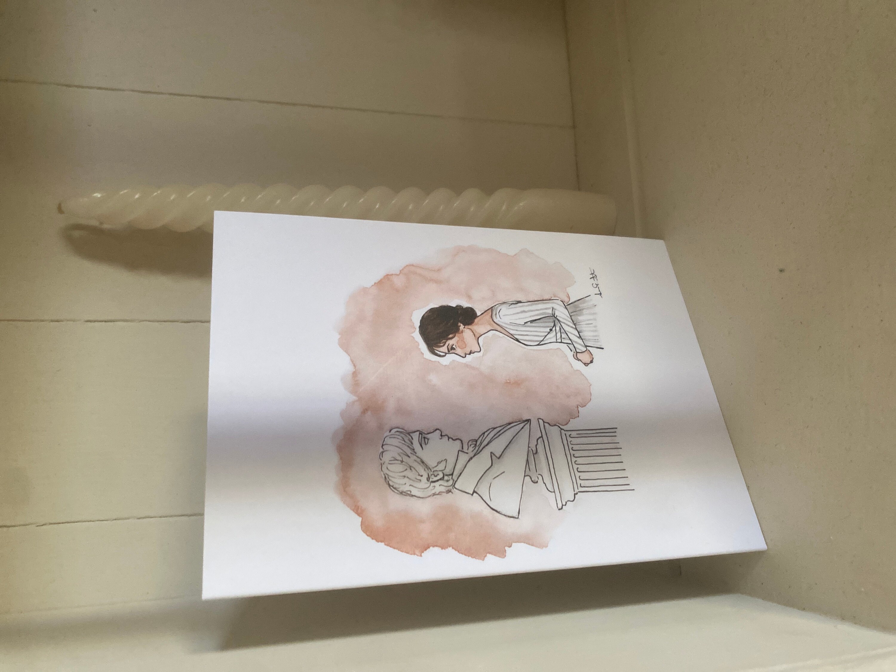 Pride & Prejudice Greeting Card | Jane Austen Watercolor | Blank Stationary | Literary Greeting Card | Elizabeth and Darcy | Individual Card