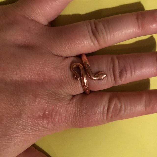 Copper Snake Ring - Etsy