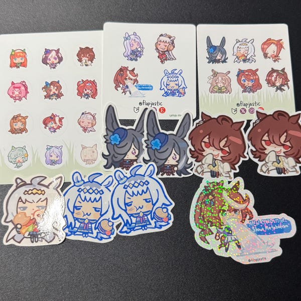 Uma Sticker Set Assorted Uma Musume Stickers, Series 2 - Etsy