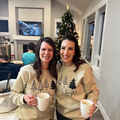 Merry And Bright Holidays Christmas Trees Sweatshirt