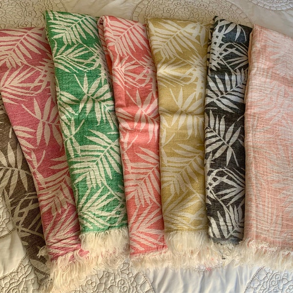 Turkish Beach Towel With Bag - Oversized, Quick-Dry & Sand-Free