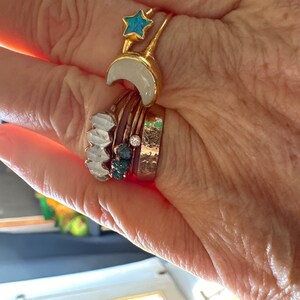 Customer photo from Lesa, Dainty Star Kyocera Opal Ring