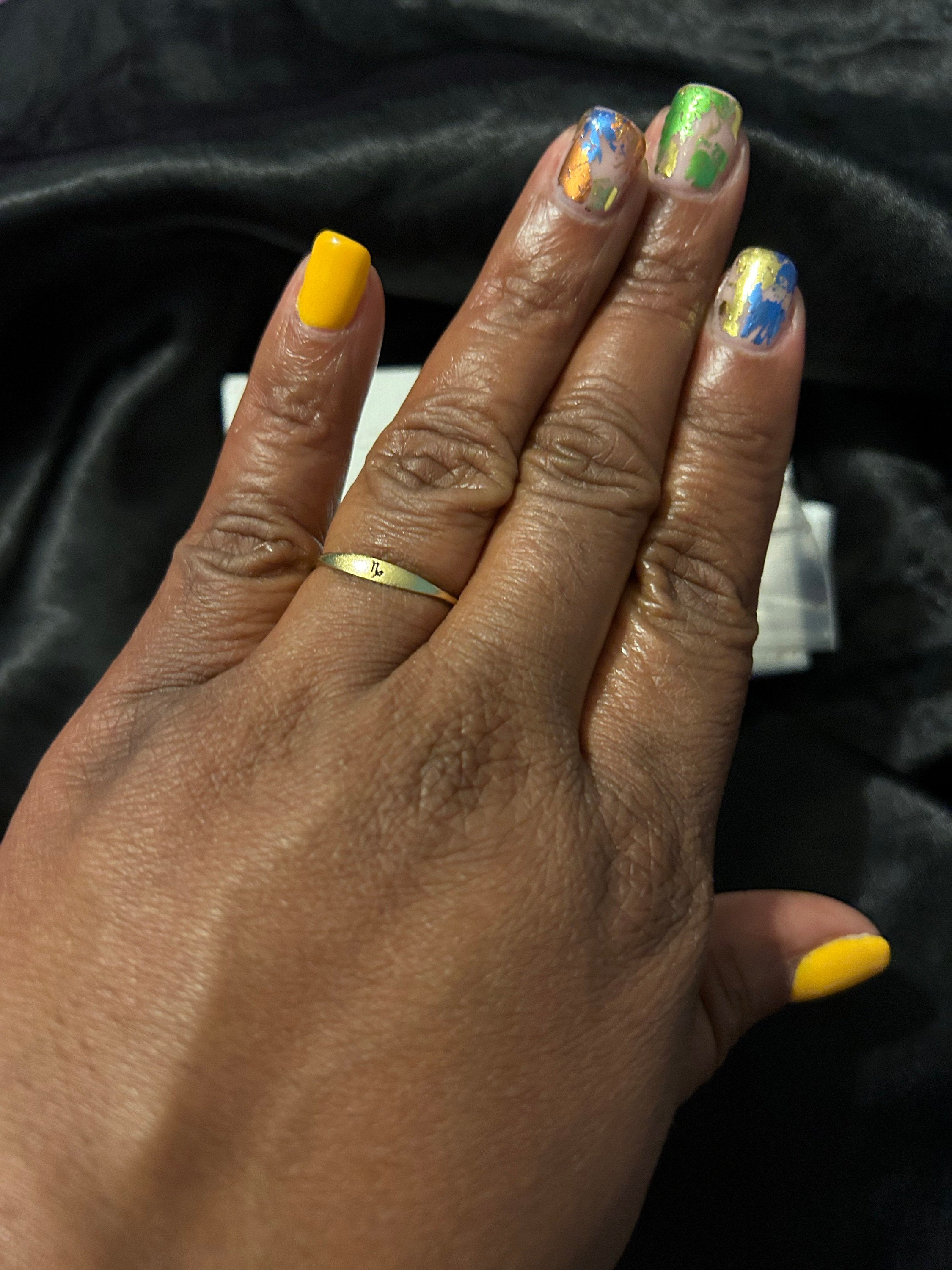 Zodiac Ring by CaitlynMinimalist • Custom Zodiac Jewelry in Sterling Silver, Gold & Rose Gold • Birthday Gift for Her • RM21F31