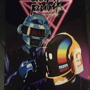 DAFT PUNK / ポスター Daft Punk Red Poster 24 x 36 | eBay