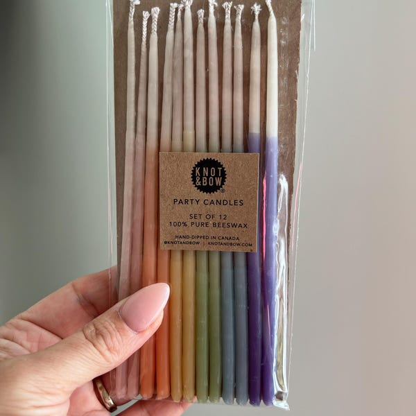 Lot De 6 Paires De Bougies Coniques En Cire D'abeille De 20,3 Cm – 100 % Pure Cire D'abeille, Coulées à La Main, Fabriquées à Toronto, Au Canada Gammy's Beezwax Candles