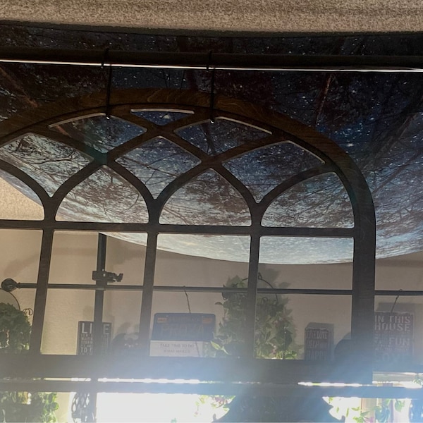Arched Window Frame Heirloom, Faux Window, Arched, Stained, Custom Arch ...