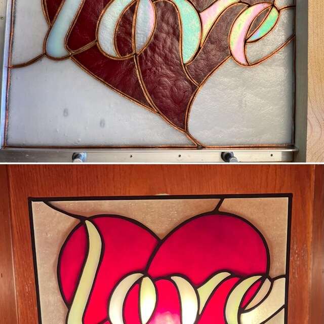 Heart Stained Glass Pattern: Valentine's Day Beginner Project (PDF