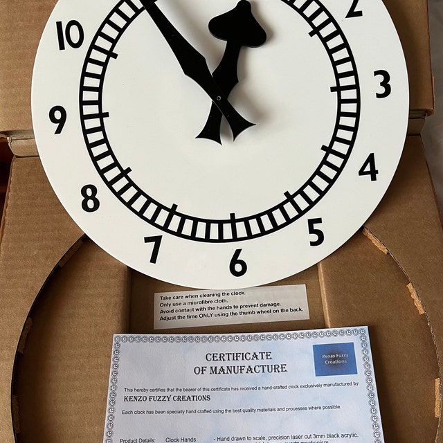 Arsenal FC Clock End Replica Wall Clock. 12 Inch. (not Cheap MDF