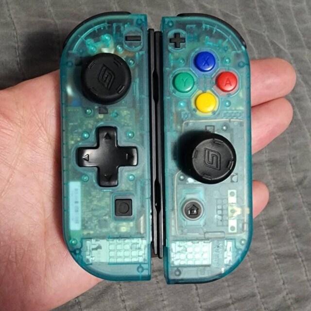 CLEAR Joy-con Custom Nintendo Switch Controllers Clear Teal -  Finland