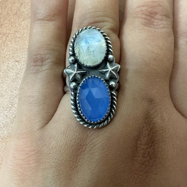 White Buffalo Solitaire Ring main image 1