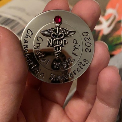 Personalized Nursing Pin / LPN BSN RN / Nurse Pin / Nursing Student ...