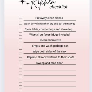 Room by Room Cleaning Checklists, Editable Cleaning Cards, Cleaning ...