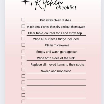 Room by Room Cleaning Checklists, Editable Cleaning Cards, Cleaning ...