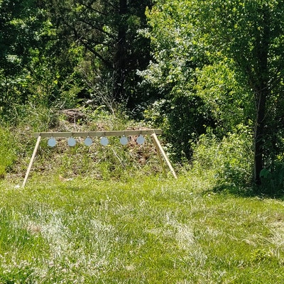 6 Inch Portable Steel Challenge Plate Rack for Handgun Training With 6 ...