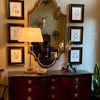 Hunt Club Deer Art Print Gift for Hunters With Deer Antlers, Deer Print ...