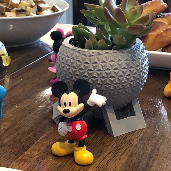 3D Printed Epcot Planter Spaceship Earth - Etsy