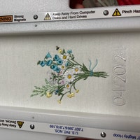 Wild Flower Bouquet Machine Embroidery Design Set, 2 Easter Floral ...