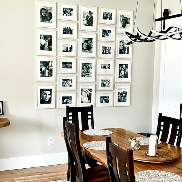 12 Piece Large Rectangle Gallery Wall Frame Set - Modern Photo Frame ...