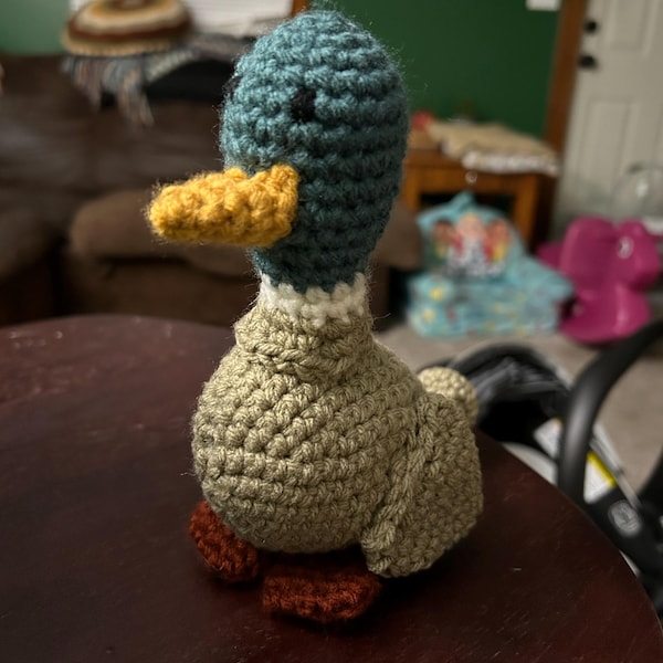 Duck Crochet Pattern, Amigurumi Bird, Mallard Duck - Etsy