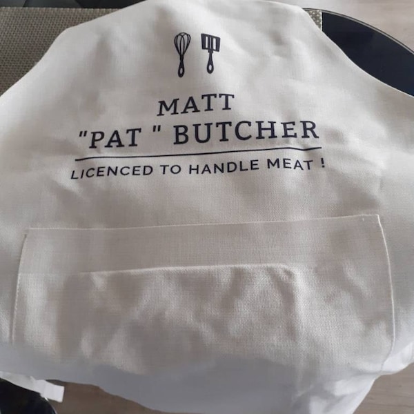 Personalised Wedding Apron Bride Wedding Apron Rustic