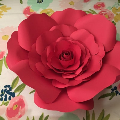 Large Paper Flowers Printable Giant Paper Flowers Paper Flower ...