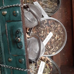 Blue Tea Gift Box With Personalized Infusers & Loose Leaf Teas - Etsy