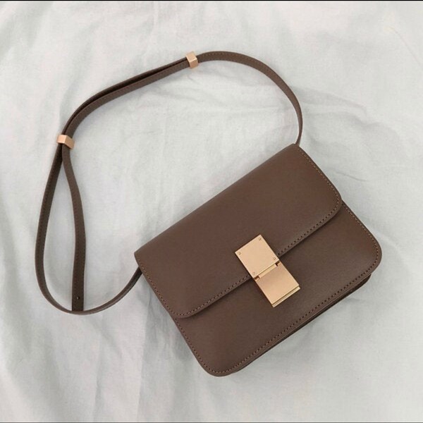 Calfskin Large Devotion Crossbody Bag Black