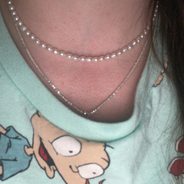 So Fresh Pearl And Porcelain Choker Necklace