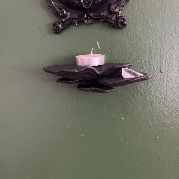 Ostrea Fungus Mushroom Shelf | Floating Shelf With Unique Matte Decor ...