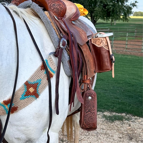 Neon Feathers Bottle Saddle Bag | Horse and a Half