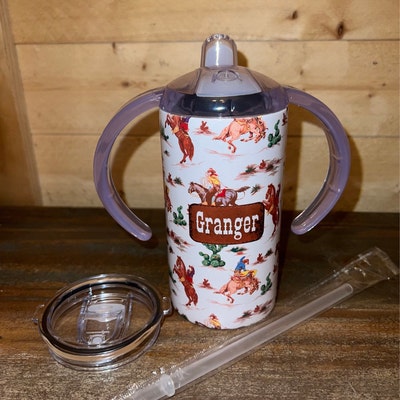 Boo Ya'll - Kids Western Halloween Girls Sippy Cup w/ Transition Lid