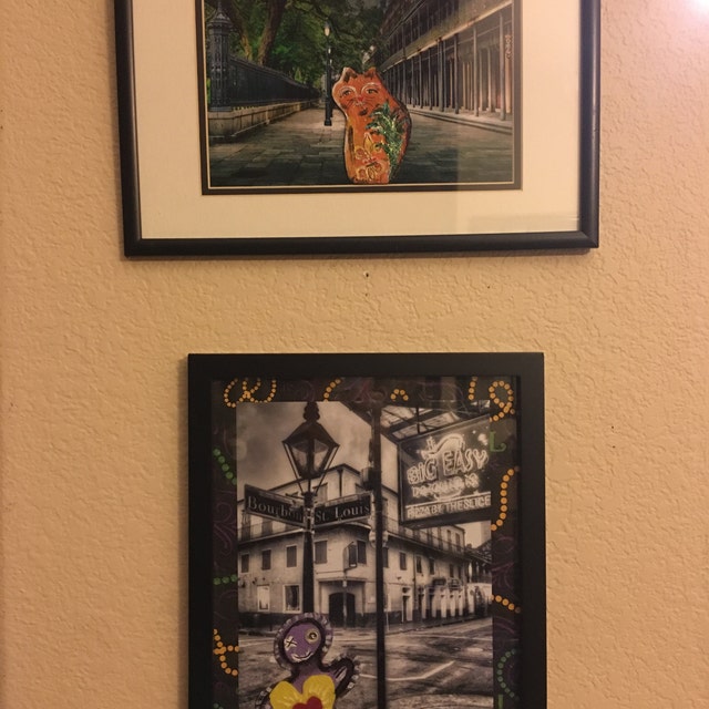 New Orleans Outsider Original Folk Visionary Art by Peaceswirl