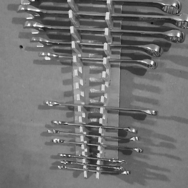 Tool Organizer - Hanging Wrench Rack - (7/32- 1-3/16) Standard & Metric ...