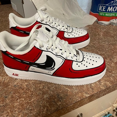 Cartoon Custom Air Force 1 Sneakers Custom Shoes Christmas - Etsy