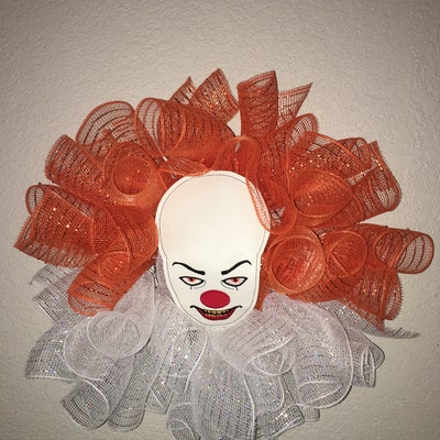Scary Clown Face Wreath Add-ons - Etsy