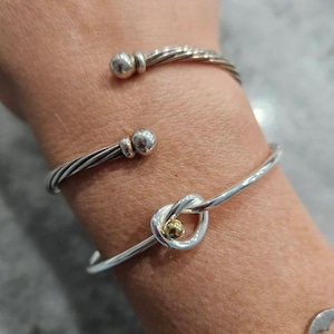 Love Knot Bracelet 925 Sterling silver-Rhodium Gold- Beach Ball Jewelry Collection From Michael's in Provincetown ships from cape Cod