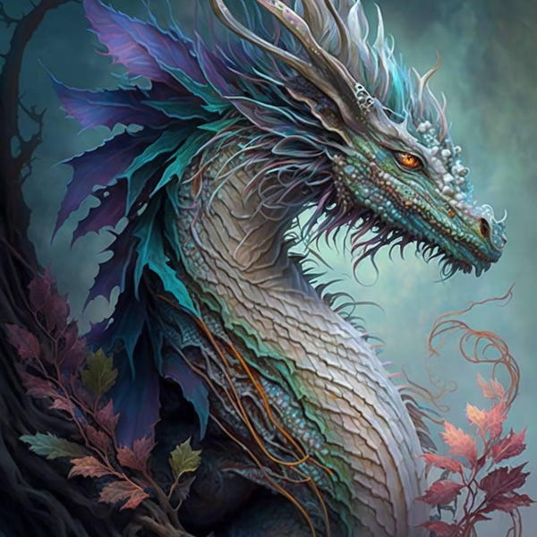 Dragon Digital Download - Mythical Medieval Serpents Dragons - AI Art ...