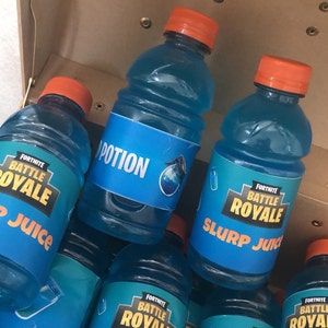 Fortnite Printable Slurp Juice Labels for 12 oz Gatorade | Etsy