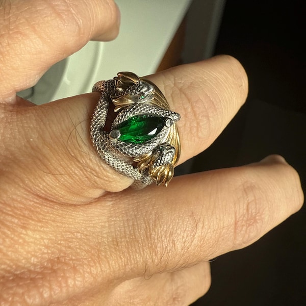 Toothless Ring Sterling Silver, How to Train Your Dragon Ring, Unisex ...