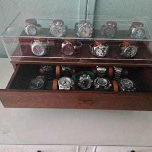 Vitrine à Montres 8 Emplacements + Range-gemelos - Maestro Relojero - Neuve