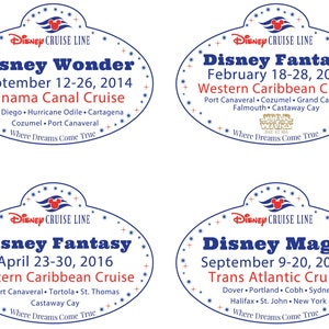 Disney Cruise Line Name Tag Personalized Disney Cruise Door | Etsy
