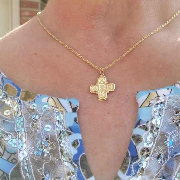 18k Solid Gold Long Box Link Chain - Etsy