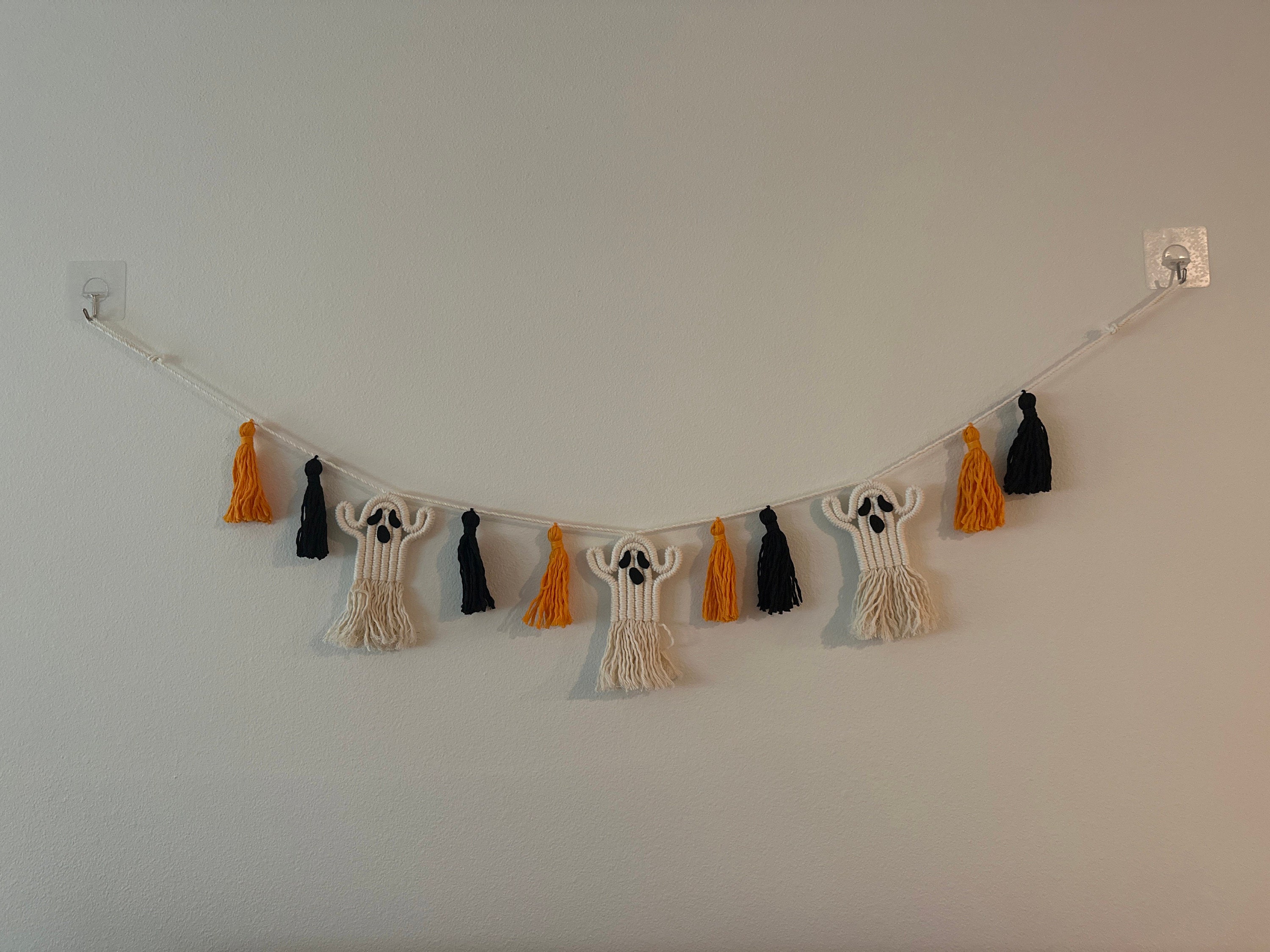 Halloween Decor, Macrame Halloween Decor, Scary Halloween, Halloween Garland, Halloween Dorm Decor, Boho Wall Art, Birthday Gift