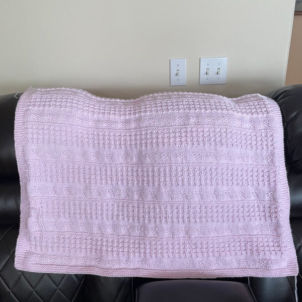 Knitting Pattern ~ Rosabel Baby Blanket in DK ~ ENGLISH ~ PDF Download ...